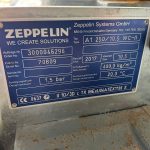 Zeppelin - 400 L powder feed hopper