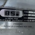 BSI NGV 35 - Conteneur inox 1000L