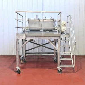 Gondard - 500 L ribbon mixer + stainless steel platform