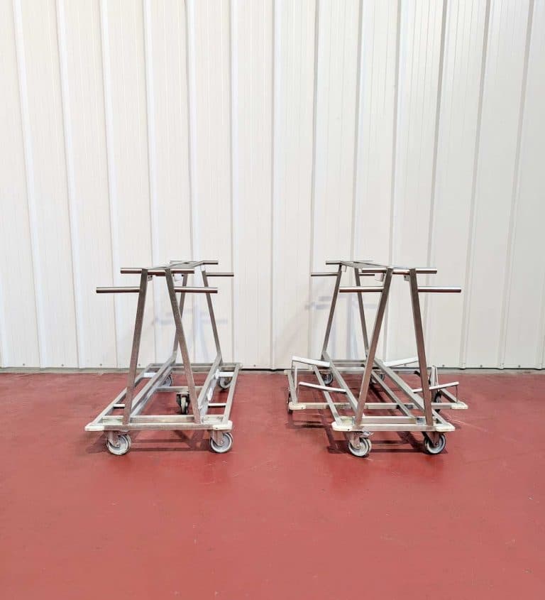 Chariots transport pour grilles de tamis